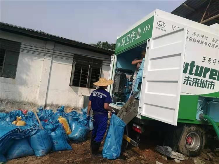 安多工业污泥压干处理